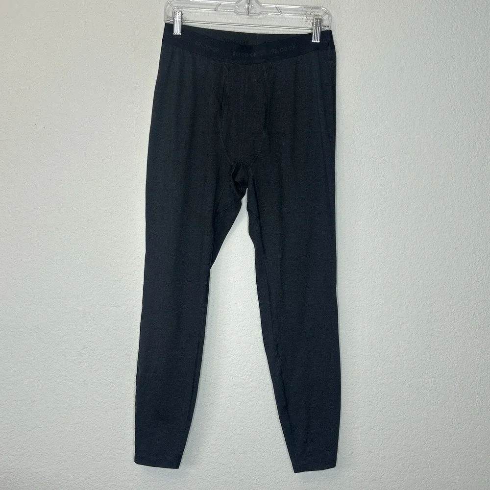 REI Co-op Base Layer Black Bottoms Men's Size M Polyester Spandex 27